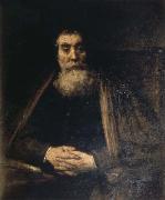 REMBRANDT Harmenszoon van Rijn Portrait of an Old man oil painting on canvas